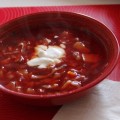 БОРЩ (SOPA DE REMOLACHA Y COL)